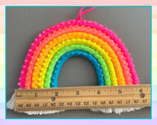 Load image into Gallery viewer, Neon Fiber Art Rainbow