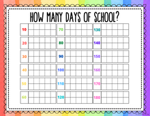 Load image into Gallery viewer, DIGITAL DOWNLOAD: 100 Days of School Printable Tracker
